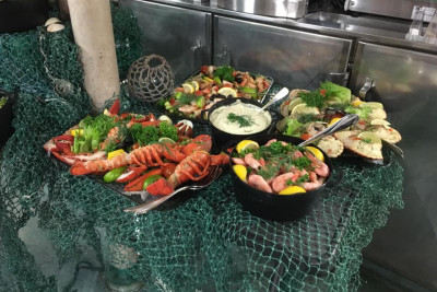 Sjømatgilde ombord på KNM Narvik. Foto: KNM Narvik