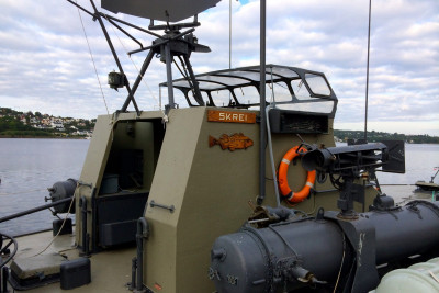 MTBen KNM Skrei som blir renovert av Venneforeningen KNM Narvik i Horten. Foto: KNM Narvik.