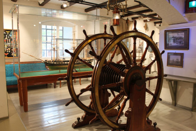 En modell av Kong Sverre på Marinemuseet. Foto: Adventure Tailor.