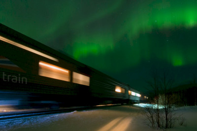Arctic Train er verdens eneste Nordlys-Tog. Foto: Arctic Train.